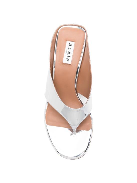 26SS 알라이아 뮬/슬리퍼 AA3M105A047 090 Silver - ALAIA