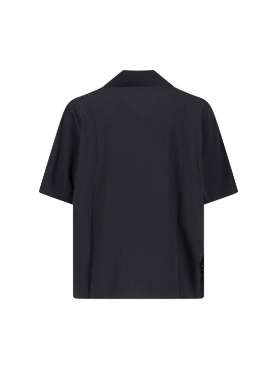  와이쓰리 반팔 셔츠 Y3 초경량 우븐  블랙 - Y-3