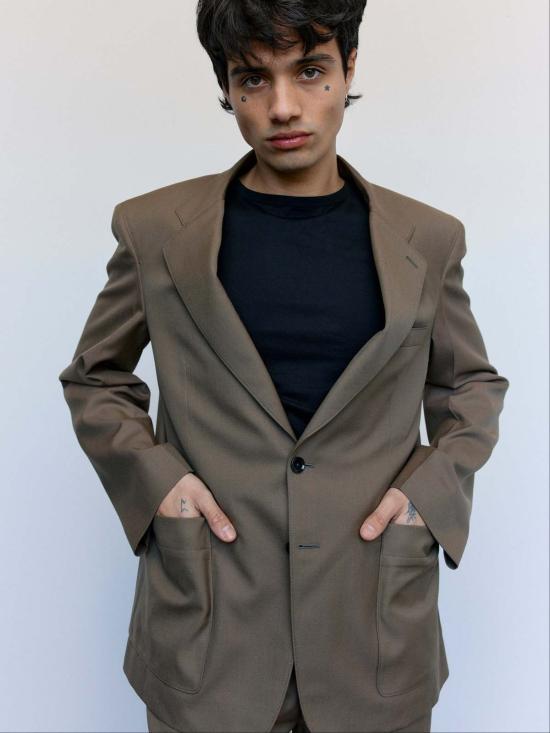  르메르 수트 자켓 폴리울 트윌 테일러드 SB 재킷 - LEMAIRE