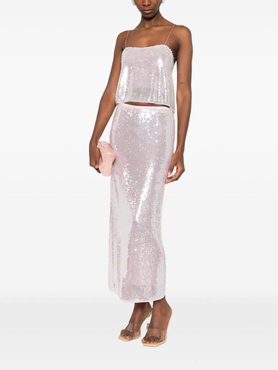 26SS 포르테포르테 미디 스커트 14894 MYSKIRTCHARME Argento - FORTE FORTE