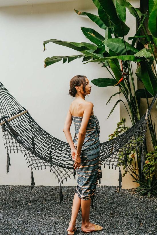  핑크 헤일리 비치용품 비치 핸드다이드 사롱 - PINK HALEY