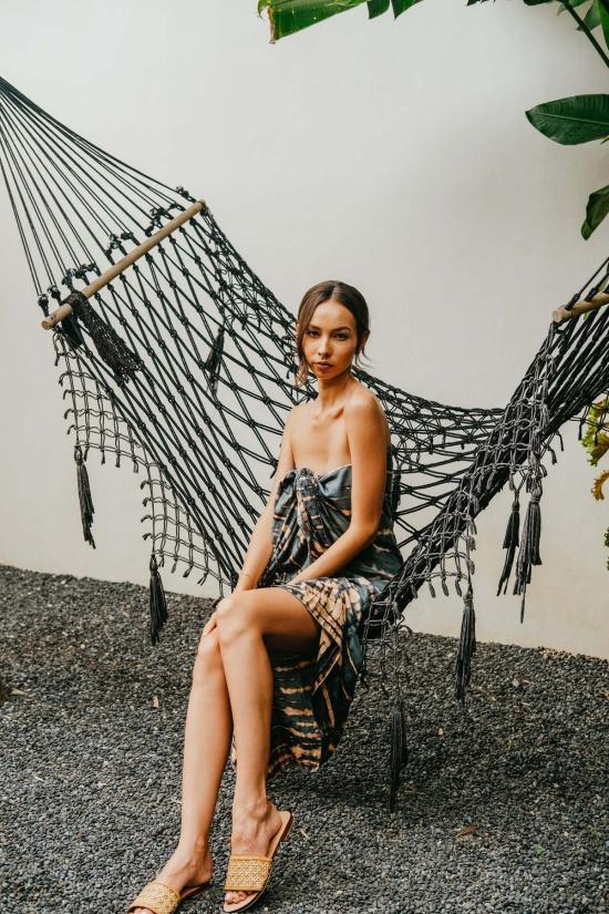  핑크 헤일리 비치용품 비치 핸드다이드 사롱 - PINK HALEY