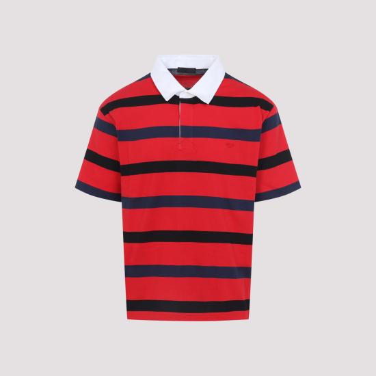 26SS 프라다 폴로 티셔츠 UJN989SOOO 19FA F0E7D ROSSO BLU - PRADA