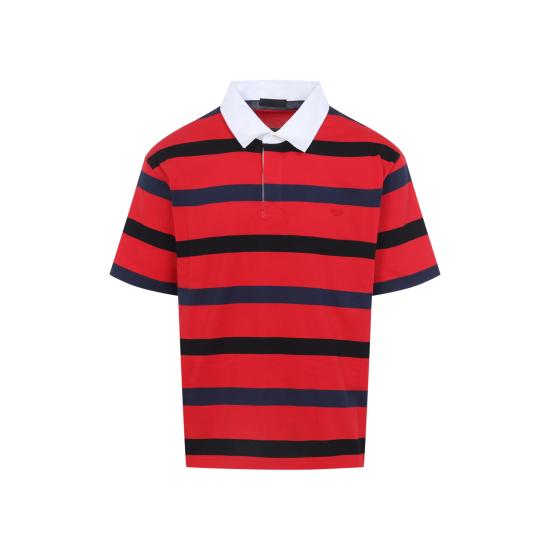 26SS 프라다 폴로 티셔츠 UJN989SOOO 19FA F0E7D ROSSO BLU - PRADA