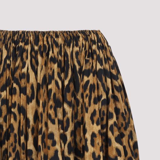 26SS 알라이아 미디 스커트 AA9J2340W172C 954 NOIR CARAMEL - ALAIA