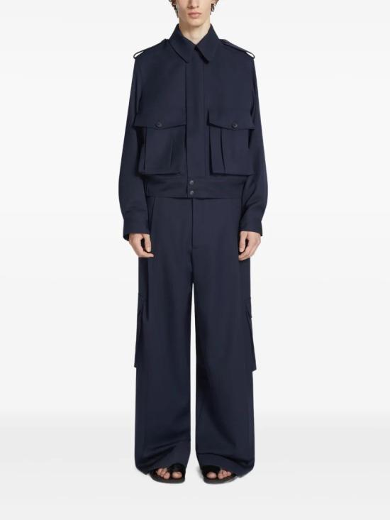 25FW 드리스 반 노튼 스트레이트 팬츠 020915117650 NAVY 509 - DRIES VAN NOTEN