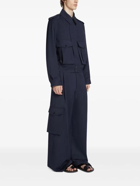 25FW 드리스 반 노튼 스트레이트 팬츠 020915117650 NAVY 509 - DRIES VAN NOTEN