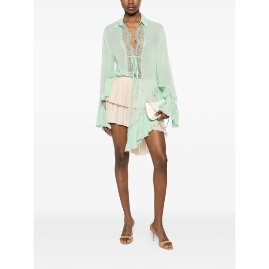 26SS 블루마린 블라우스 2C444A N0477 GREEN - BLUMARINE