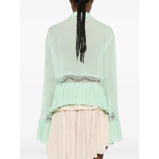 26SS 블루마린 블라우스 2C444A N0477 GREEN - BLUMARINE