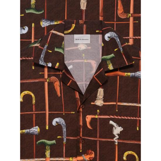 26SS 드롤드무슈 반팔 셔츠 K SH230 VI033 BROWN - DROLE DE MONSIEUR