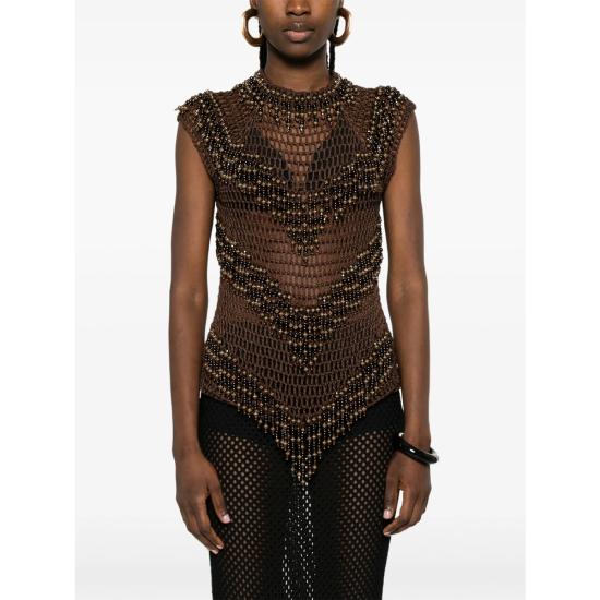 26SS 블레스 민소매 티셔츠 AMARANTO DKBRO BROWN - BLESS