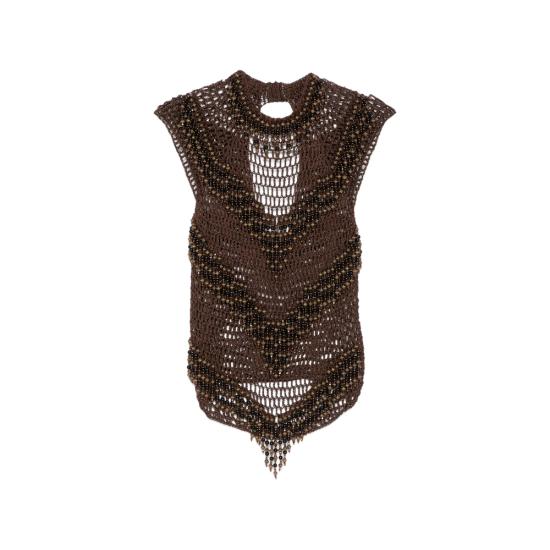 26SS 블레스 민소매 티셔츠 AMARANTO DKBRO BROWN