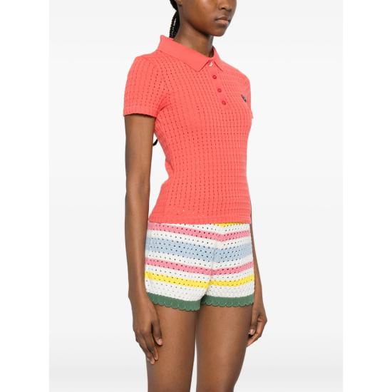 26SS 메종 라비쉬 폴로 티셔츠 ZWROUCHECO POPPY ORANGE - MAISON LABICHE