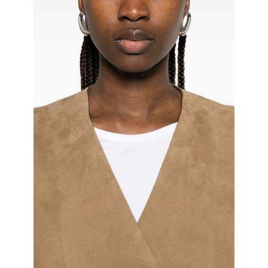 26SS 토템 가죽 자켓 262 WRZ0073 LE0218 104 TOBAC BROWN - TOTEME