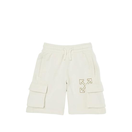 26SS [키즈] 오프화이트 쇼츠/버뮤다 44BCI005S26 F001 050 NEUTRALS