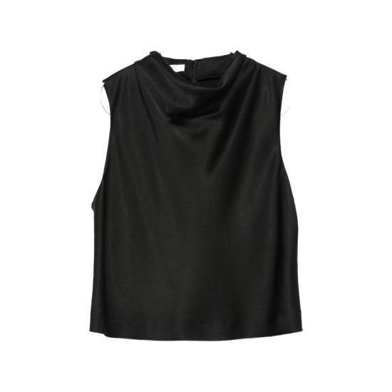 26SS 빈스 민소매 티셔츠 V169113195 001 BLACK
