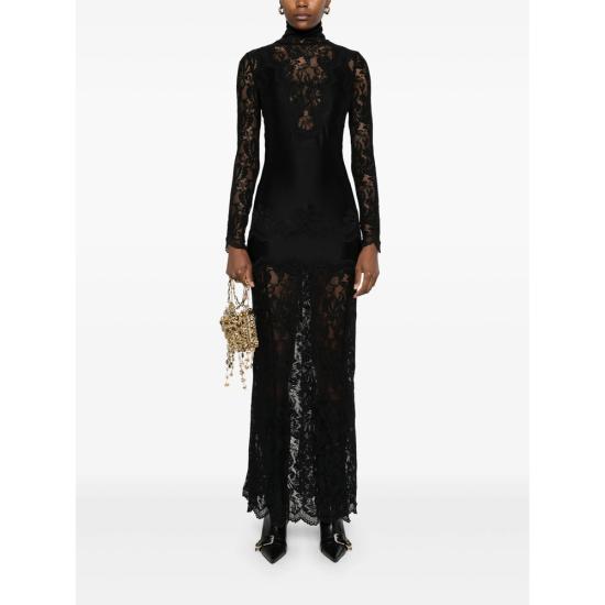 26SS 파코라반 롱 원피스 25PJR0043 PA0170 P001 BLACK - PACO RABANNE