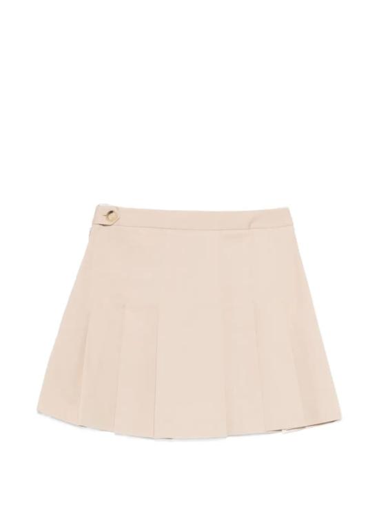 26SS 라코스테 숏 스커트 JF8001SKIRTSX6F BEIGE - LACOSTE