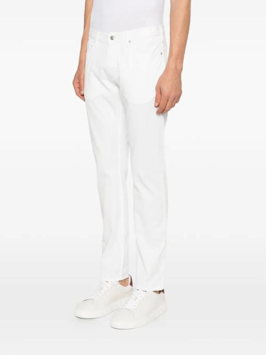 26SS 엠포리오 아르마니 스트레이트 팬츠 EM000121AF22611U0003 WHITE - EMPORIO ARMANI