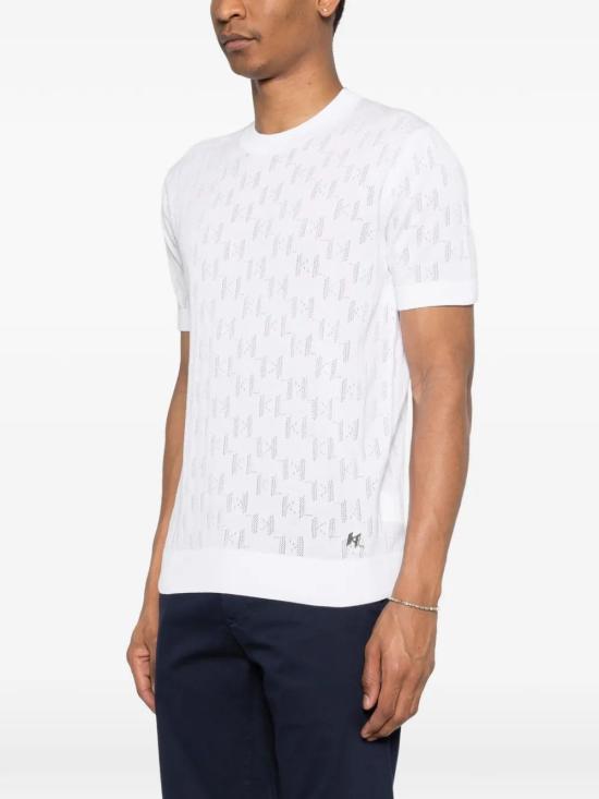 26SS 칼라거펠트 반팔 티셔츠 65500456230110 WHITE - KARL LAGERFELD