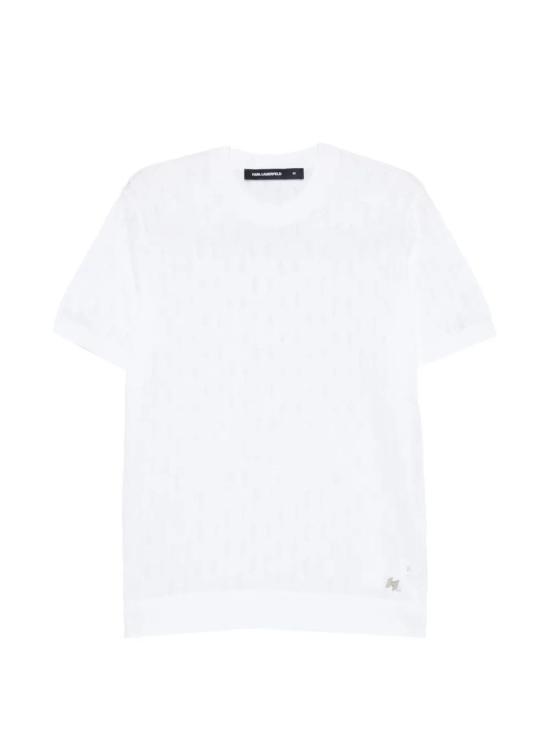 26SS 칼라거펠트 반팔 티셔츠 65500456230110 WHITE