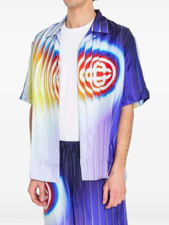 26SS 카사블랑카 긴팔 셔츠 SS26SH00307 BLUE - CASABLANCA