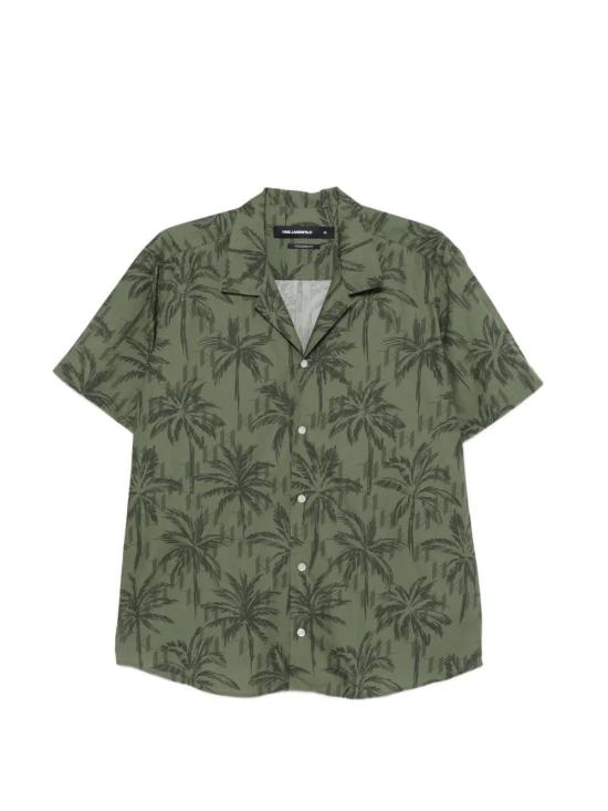 26SS 칼라거펠트 긴팔 셔츠 605521562625550 GREEN