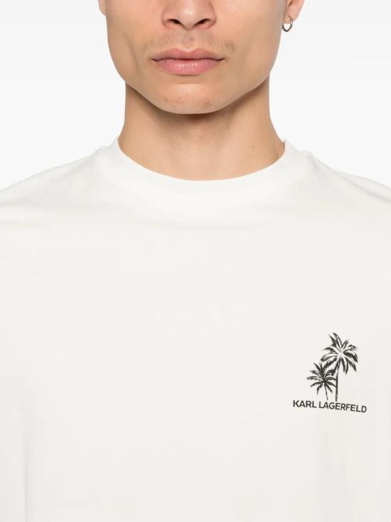 26SS 칼라거펠트 반팔 티셔츠 75504156222180 WHITE - KARL LAGERFELD