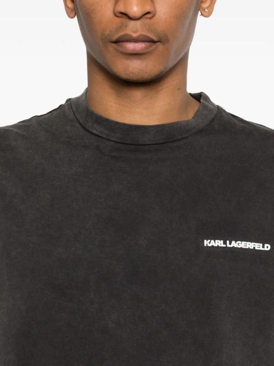 26SS 칼라거펠트 반팔 티셔츠 755171562256980 GRAY - KARL LAGERFELD