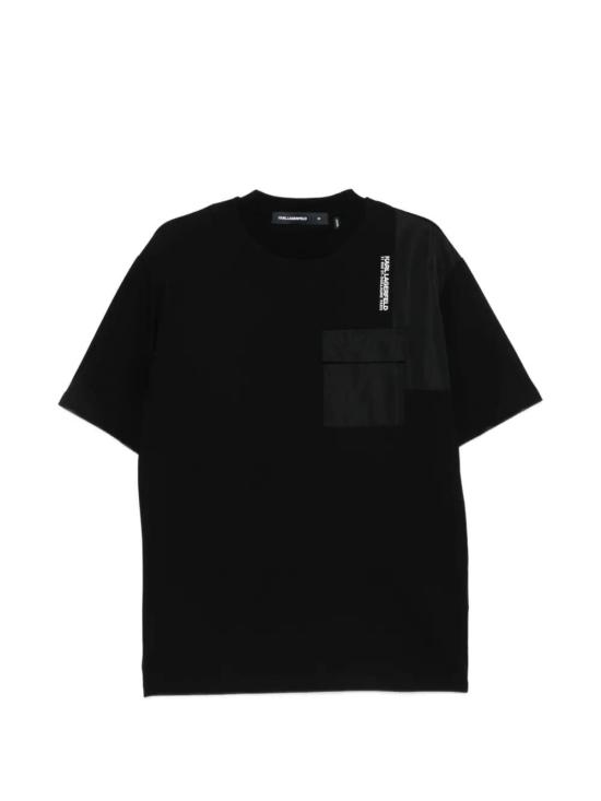 26SS 칼라거펠트 반팔 티셔츠 755141561225990 BLACK