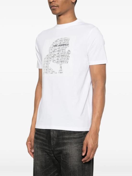 26SS 칼라거펠트 반팔 티셔츠 75507556125210 WHITE - KARL LAGERFELD