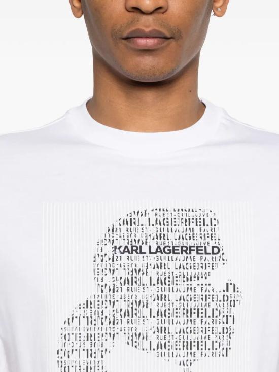 26SS 칼라거펠트 반팔 티셔츠 75507556125210 WHITE - KARL LAGERFELD