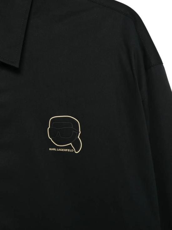 26SS 칼라거펠트 긴팔 셔츠 605916561600990 BLACK - KARL LAGERFELD