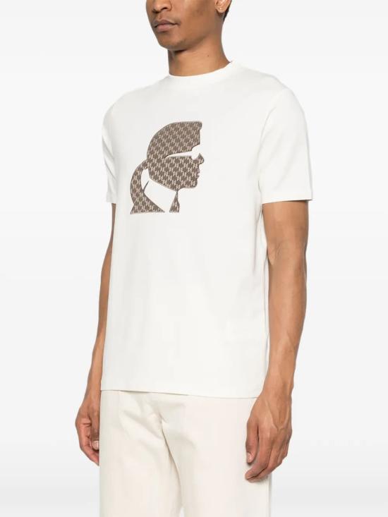 26SS 칼라거펠트 반팔 티셔츠 75505556122180 WHITE - KARL LAGERFELD