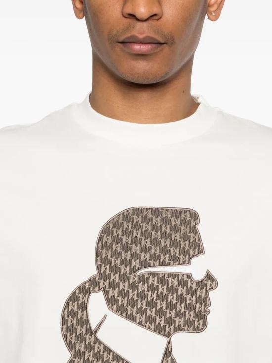 26SS 칼라거펠트 반팔 티셔츠 75505556122180 WHITE - KARL LAGERFELD
