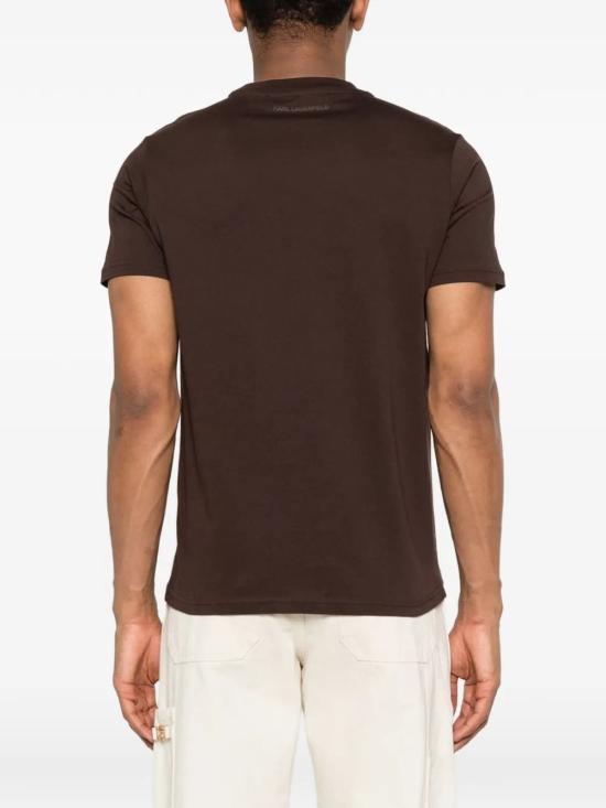 26SS 칼라거펠트 반팔 티셔츠 755070561252490 BROWN - KARL LAGERFELD