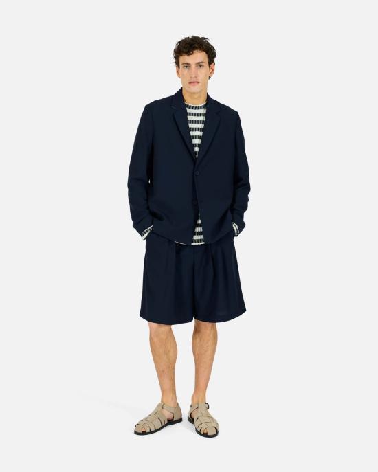  크로스트 수트 자켓 에코 더블 버튼 블레이저 - KROST