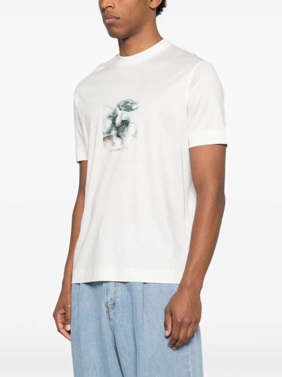 26SS 엠포리오 아르마니 반팔 티셔츠 EM005272AF10017U003 WHITE - EMPORIO ARMANI