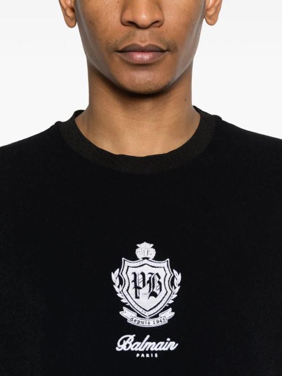 26SS 발망 반팔 티셔츠 268BWM3M18501001 BLACK - BALMAIN