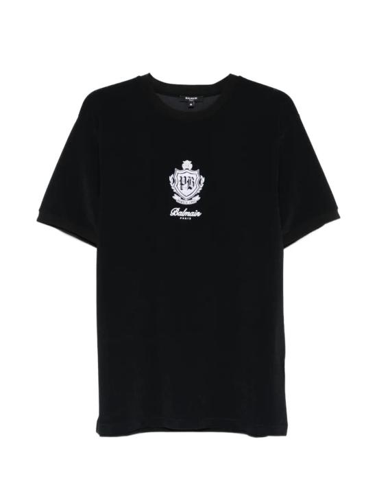 26SS 발망 반팔 티셔츠 268BWM3M18501001 BLACK