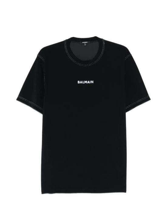 26SS 발망 반팔 티셔츠 268BWM3M18301001 BLACK