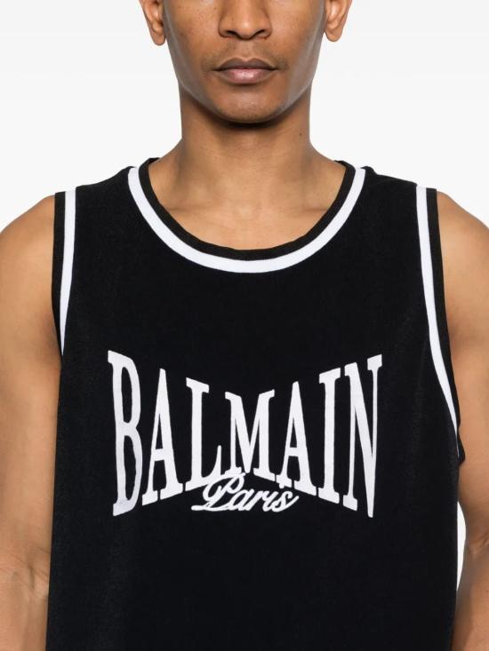 26SS 발망 민소매 티셔츠 268BWD418401001 BLACK - BALMAIN