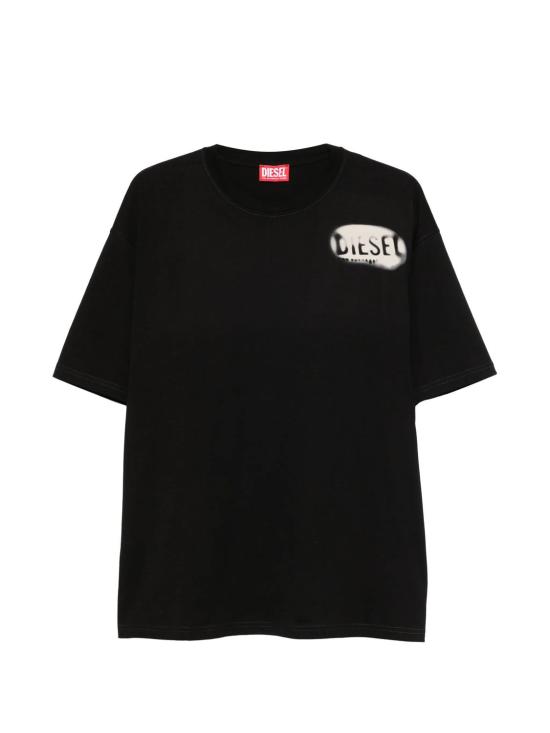 26SS 디젤 반팔 티셔츠 A199810QIAM9XX BLACK