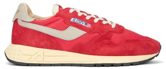 25SS 오트리 릴윈드 로우 나일론 스웨이드 스니커즈 WWLMNC06K NC06 red - AUTRY