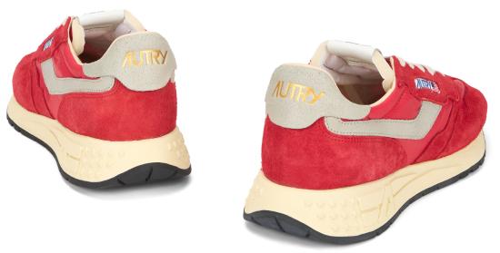 25SS 오트리 릴윈드 로우 나일론 스웨이드 스니커즈 WWLMNC06K NC06 red - AUTRY