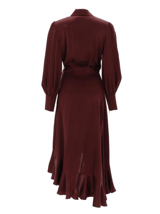 26SS 짐머만 미디 원피스 8066DS26R MAHO BORDEAUX - ZIMMERMANN