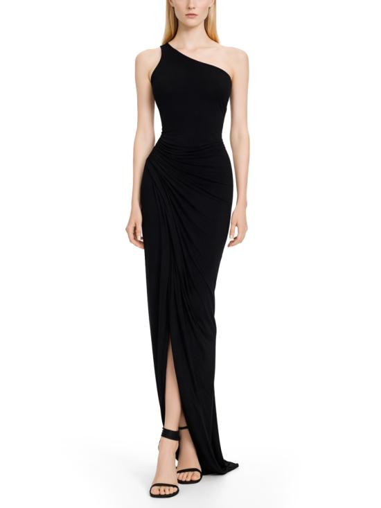 26SS 릭 오웬스 롱 스커트 LI01F7324 RV09 BLACK - RICK OWENS