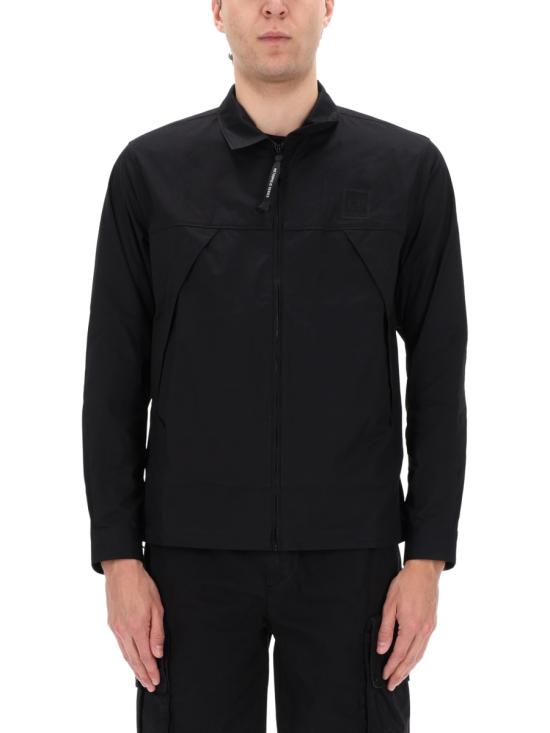 26SS 씨피 컴퍼니 메트로폴리스 시리즈 가바딘 집 오버셔츠 20CLOS062A 006472A999 BLACK - C.P. COMPANY