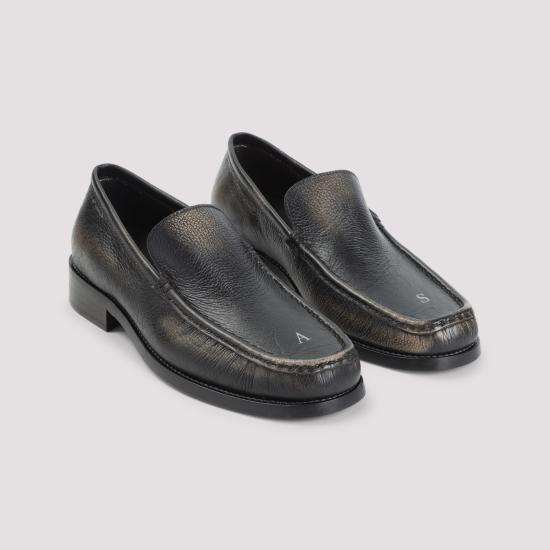 26SS 아크네 스튜디오 레더 로퍼 BD0393 AG0 BLACK - ACNE STUDIOS