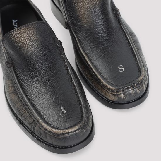 26SS 아크네 스튜디오 레더 로퍼 BD0393 AG0 BLACK - ACNE STUDIOS